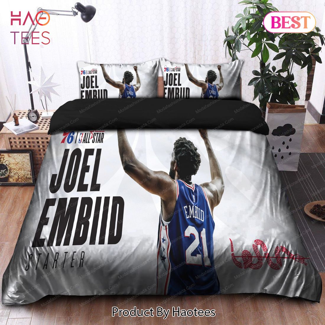 Buy Joel Embiid Philadelphia 76ers NBA 101 Bedding Sets Bed Sets, Bedroom Sets, Comforter Sets, Duvet Cover, Bedspread