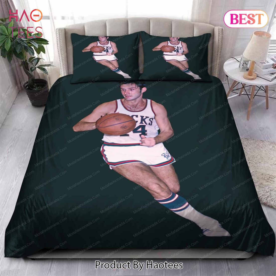 Buy Jon McGlocklin Milwaukee Bucks NBA 64 Bedding Sets Bed Sets, Bedroom Sets, Comforter Sets, Duvet Cover, Bedspread