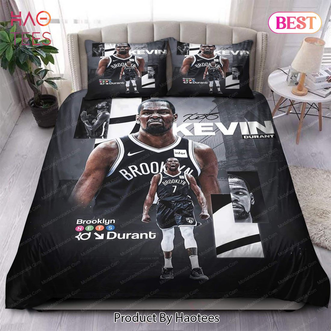 Buy Kevin Durant Brooklyn Nets NBA 150 Bedding Sets Bed Sets, Bedroom Sets, Comforter Sets, Duvet Cover, Bedspread