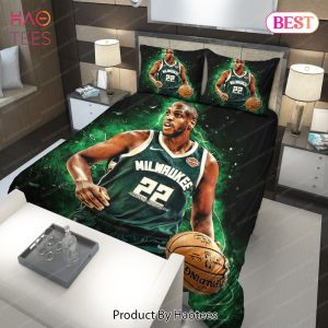 Buy Khris Middleton Milwaukee Bucks NBA 75 Bedding Sets Bed Sets, Bedroom Sets, Comforter Sets, Duvet Cover, Bedspread