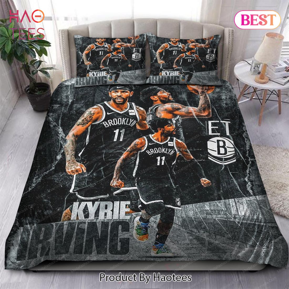 Buy Kyrie Irving Brooklyn Nets NBA 155 Bedding Sets Bed Sets, Bedroom