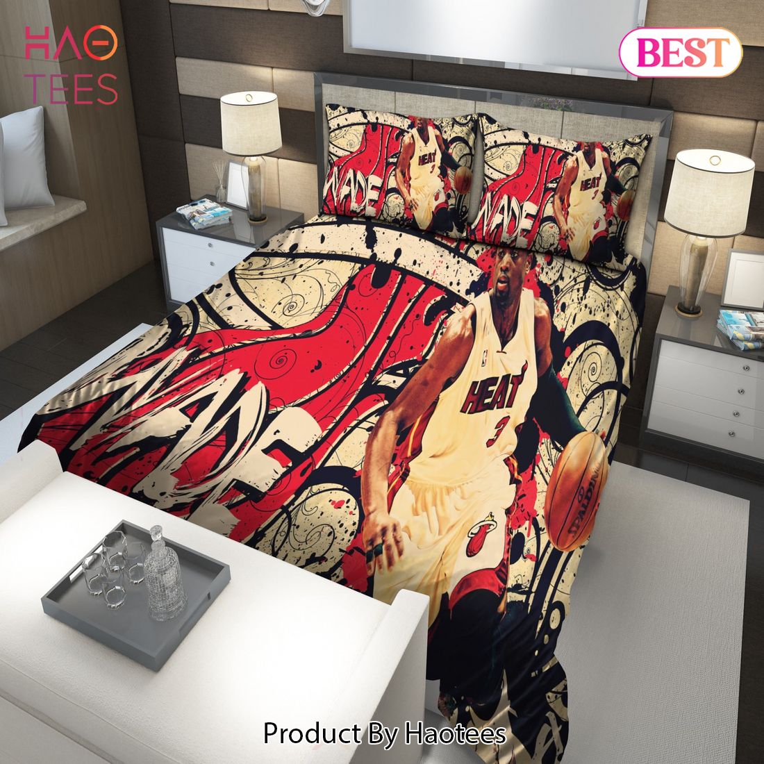 Buy Legend Dwyane Wade Miami Heat NBA 54 Bedding Sets Bed Sets, Bedroom ...