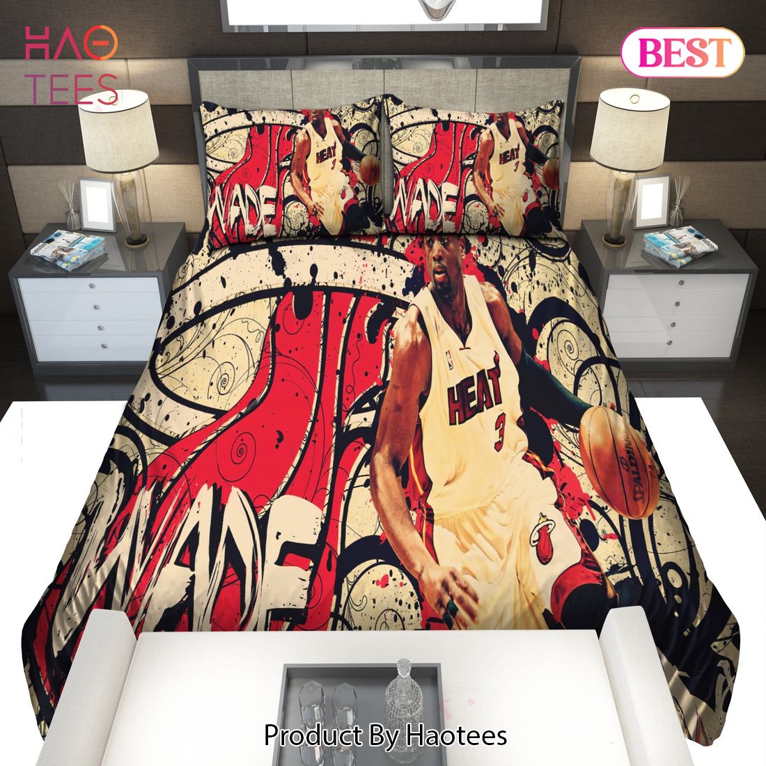 Buy Legend Dwyane Wade Miami Heat NBA 54 Bedding Sets Bed Sets, Bedroom ...