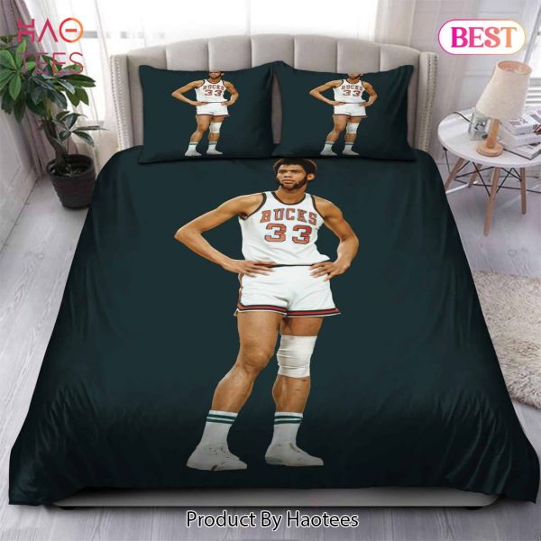 Buy Legend Kareem Abdul-Jabbar Milwaukee Bucks NBA 46 Bedding Sets Bed Sets, Bedroom Sets, Comforter Sets, Duvet Cover, Bedspread