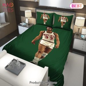 Buy Legend Kareem Abdul-Jabbar Milwaukee Bucks NBA 48 Bedding Sets Bed Sets, Bedroom Sets, Comforter Sets, Duvet Cover, Bedspread