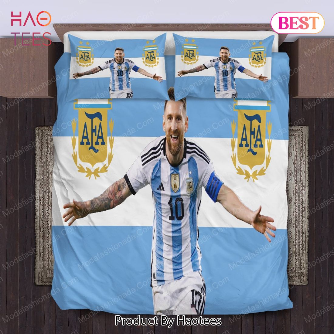 Argentina World Cup 3d Hoodie AFA Logo 3 Stars 3d Sweatshirt Messi