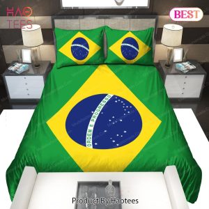 Buy Logo Brazil National Football Team Bedding Sets 01 Bed Sets, Bedroom Sets, Comforter Sets, Duvet Cover, Bedspread