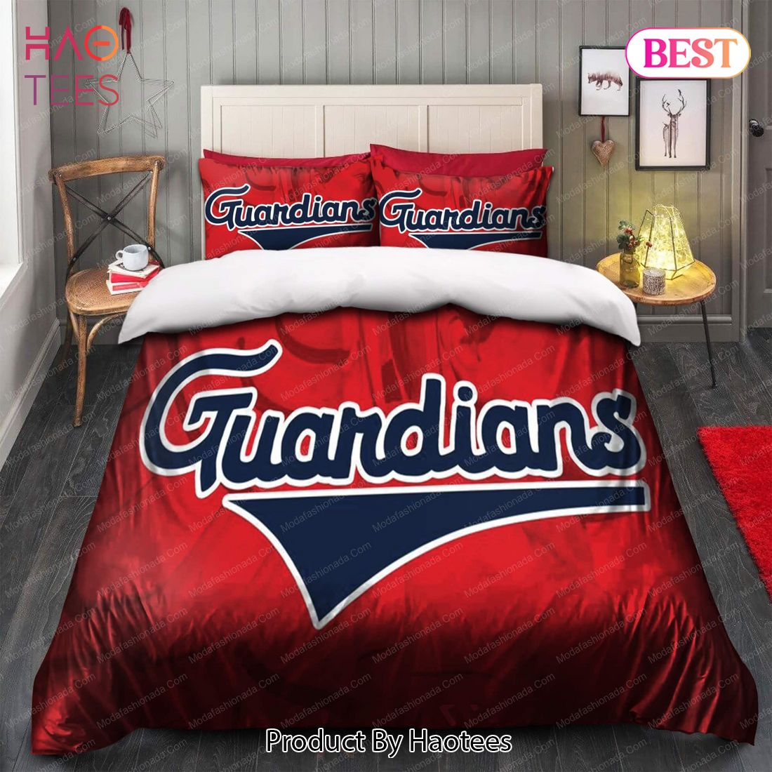 Cleveland Indians Queen Bed In Bag Set 