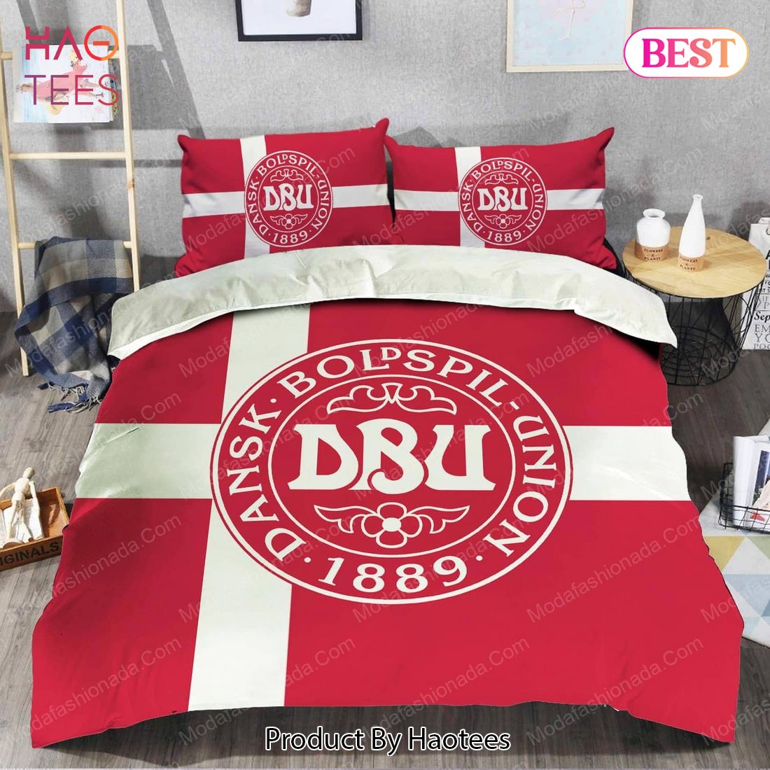 Buy Logo Denmark National Football Team Bedding Sets Bed Sets, Bedroom