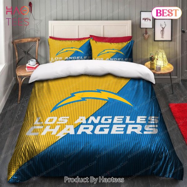Buy Los Angeles Chargers Logo Bedding Sets Bed Sets, Bedroom Sets, Comforter Sets, Duvet Cover, Bedspread