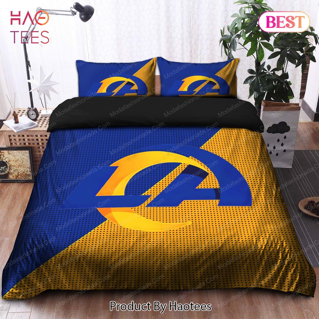 Buy Los Angeles Rams Logo Bedding Sets Bed Sets, Bedroom Sets, Comforter Sets, Duvet Cover, Bedspread
