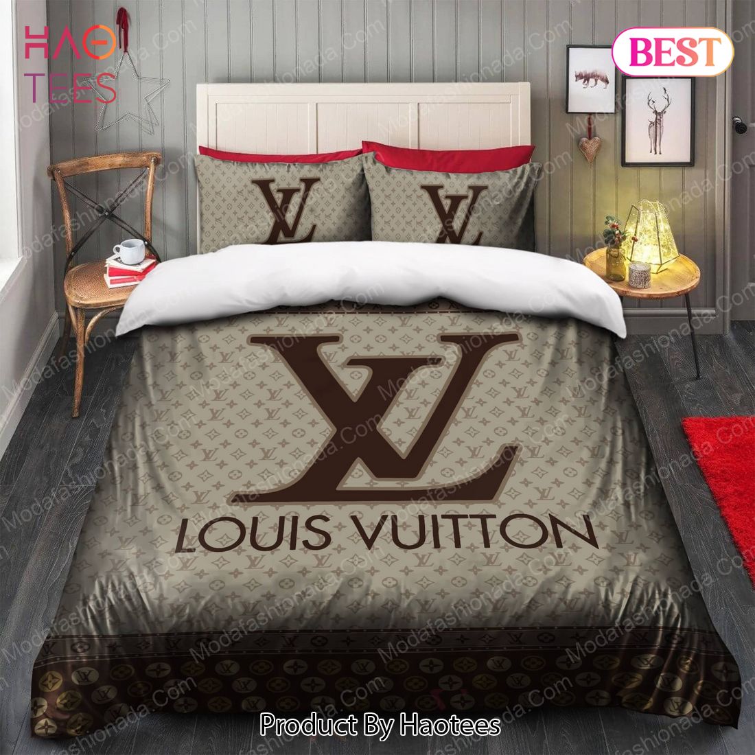 lv designer comforter sets for queen bed