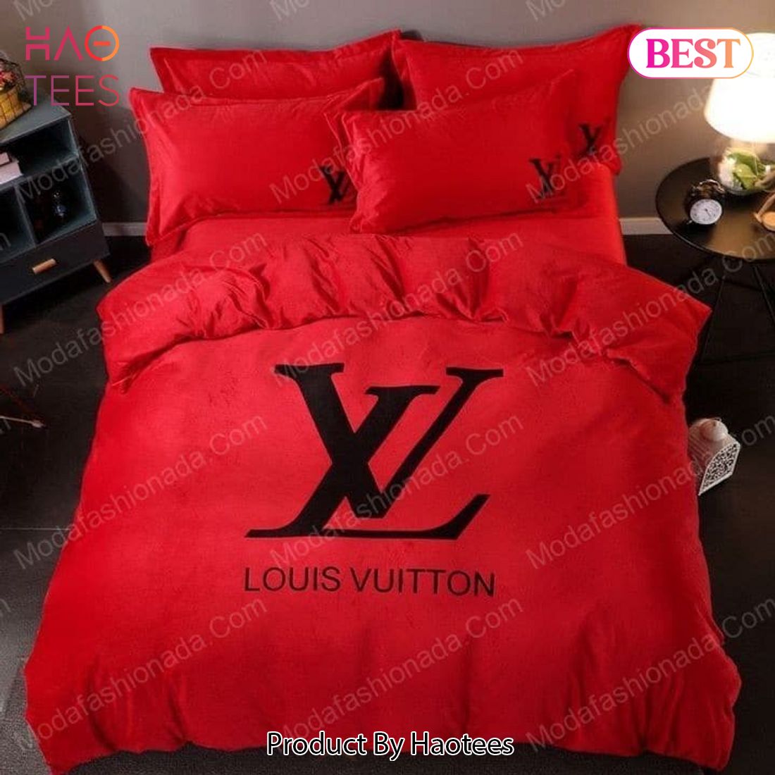 Louis vuitton lv logo type 3824 Bedding Sets covers bedclothes