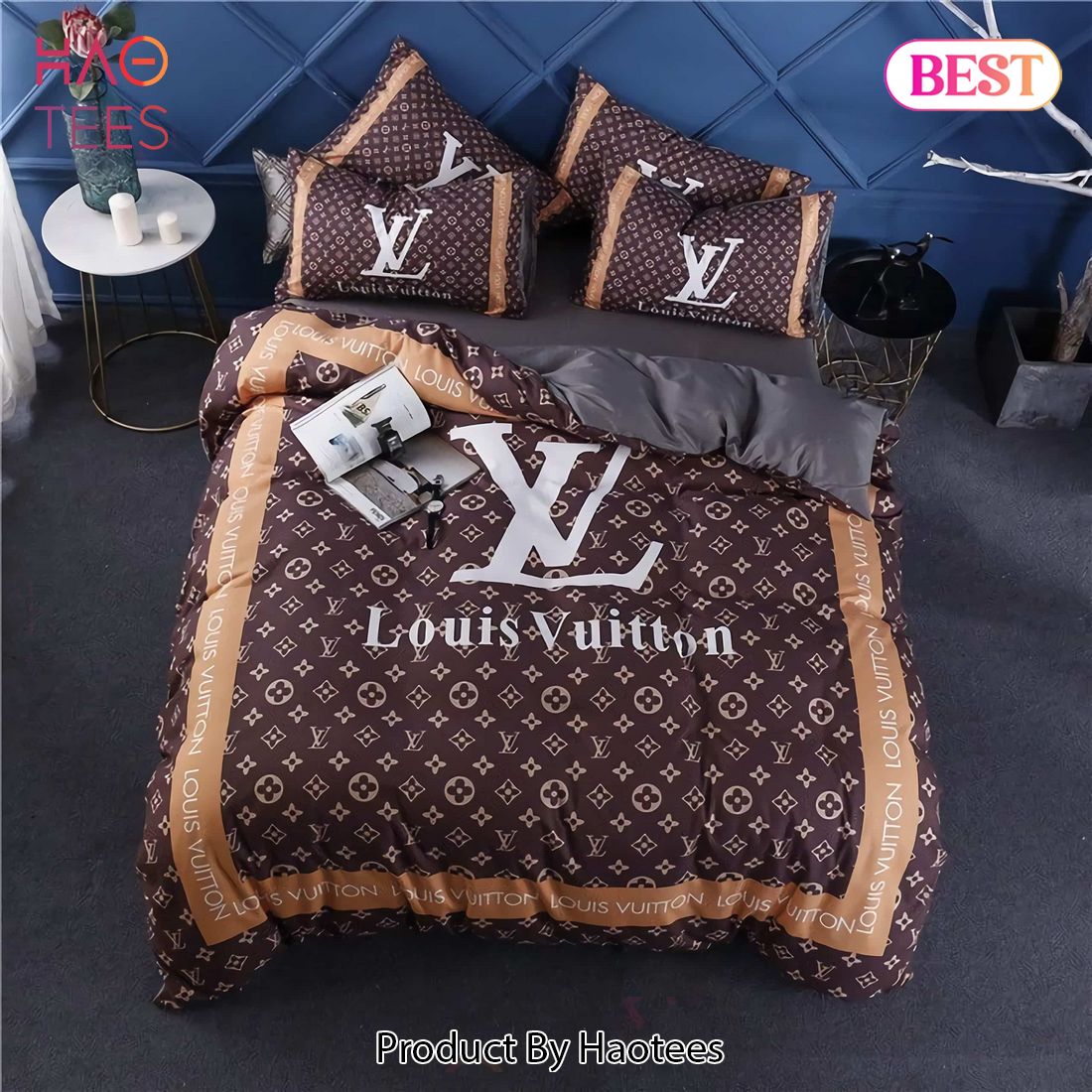Louis Vuitton Luxury Brands 25 Bedroom Duvet Cover Louis Vuitton Bedding Set  - Binteez