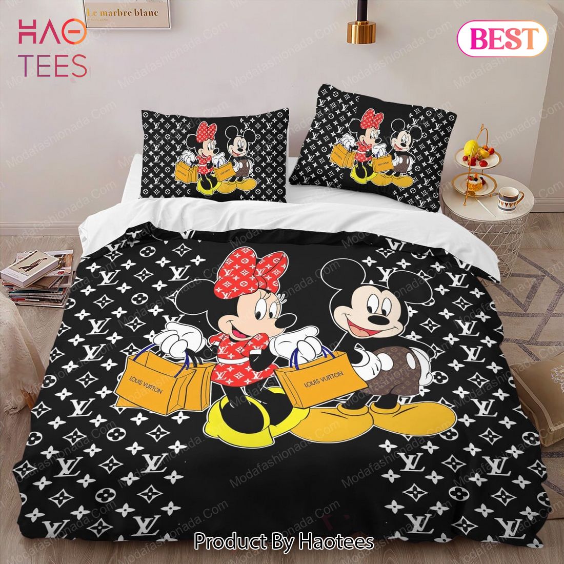 Buy Louis Vuitton Mickey Mouse Bedding Sets Bed Sets, Bedroom Sets, Comforter  Sets, Duvet Cover, Bedspread