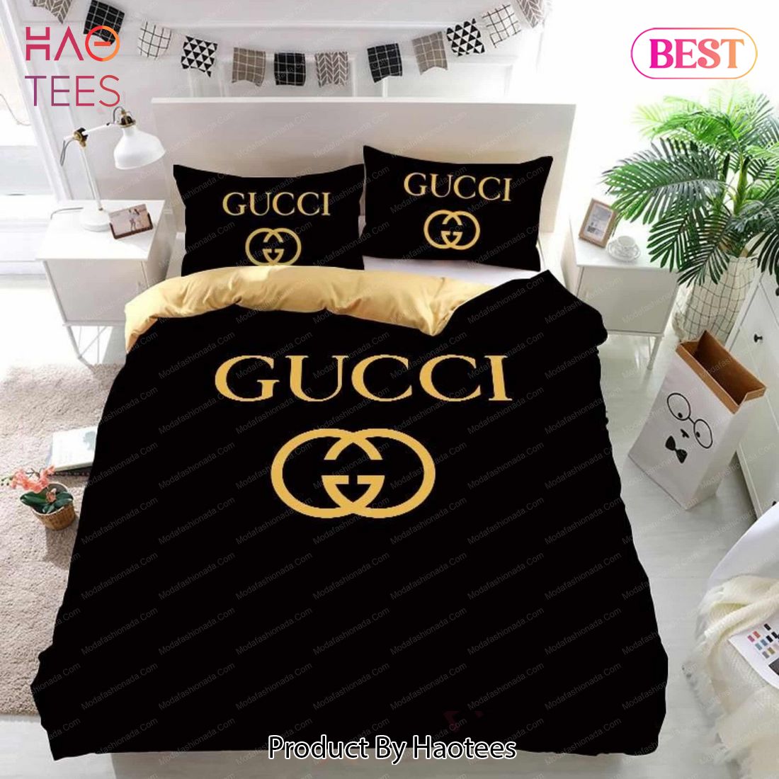 Buy Luxury Gucci Logo Fashion Brands 24 Bedding Set Bed Sets, Bedroom Sets, Comforter Sets, Duvet Cover, Bedspread
