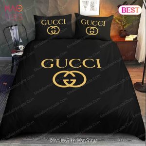 Luxury Gucci Brown Monogram Twinkle Bedding Set - Owl Fashion Shop