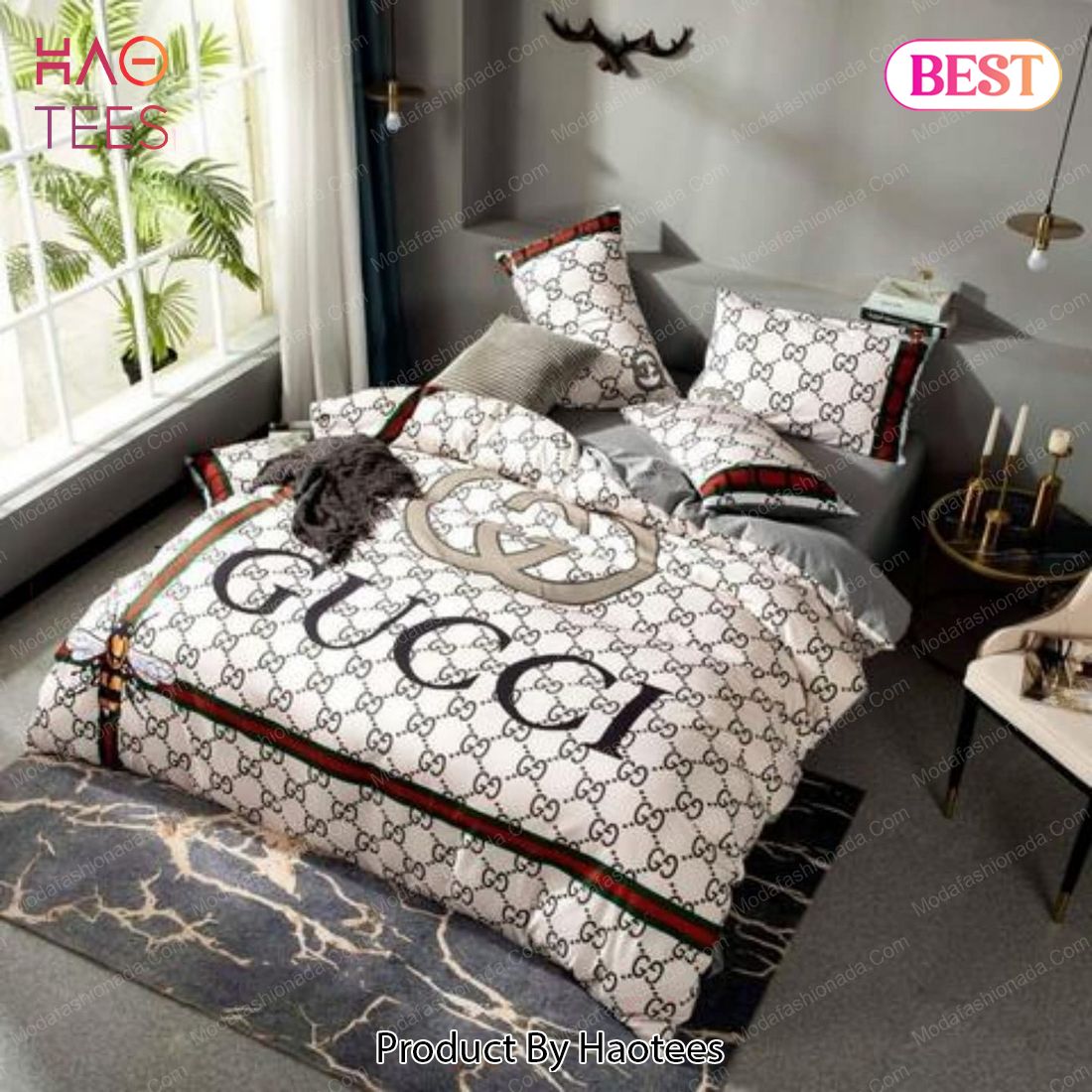 Buy Luxury Gucci Logo Fashion Brands 25 Bedding Set Bed Sets, Bedroom Sets, Comforter Sets, Duvet Cover, Bedspread Luxury Store