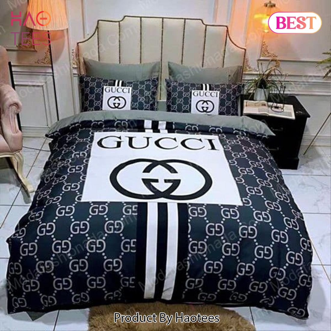 Buy Luxury Gucci Logo Fashion Brands 37 Bedding Set Bed Sets, Bedroom Sets, Comforter Sets, Duvet Cover, Bedspread