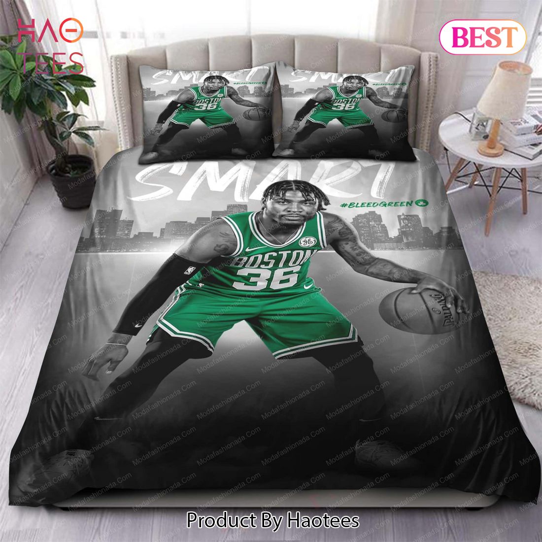 Buy Marcus Smart Boston Celtics NBA 139 Bedding Sets Bed Sets, Bedroom Sets, Comforter Sets, Duvet Cover, Bedspread