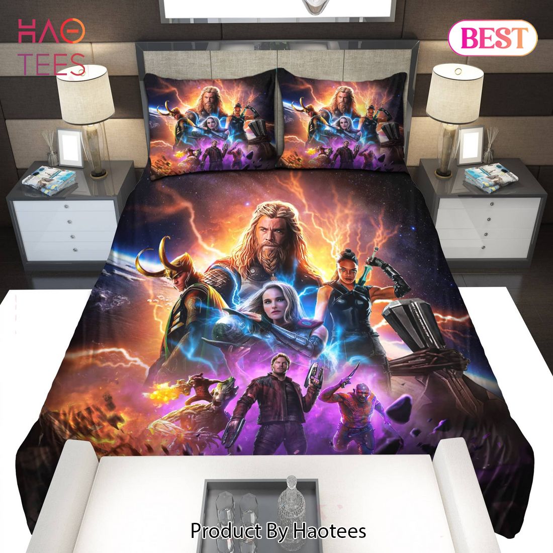 Buy Marvel Thor Love and Thunder Movie 2022 Bedding Sets Bed Sets, Bedroom Sets, Comforter Sets, Duvet Cover, Bedspread