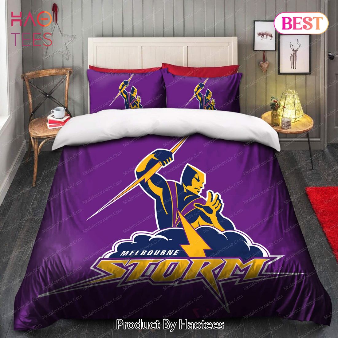 Buy Melbourne Storm Logo 1998 Bedding Sets Bed Sets, Bedroom Sets