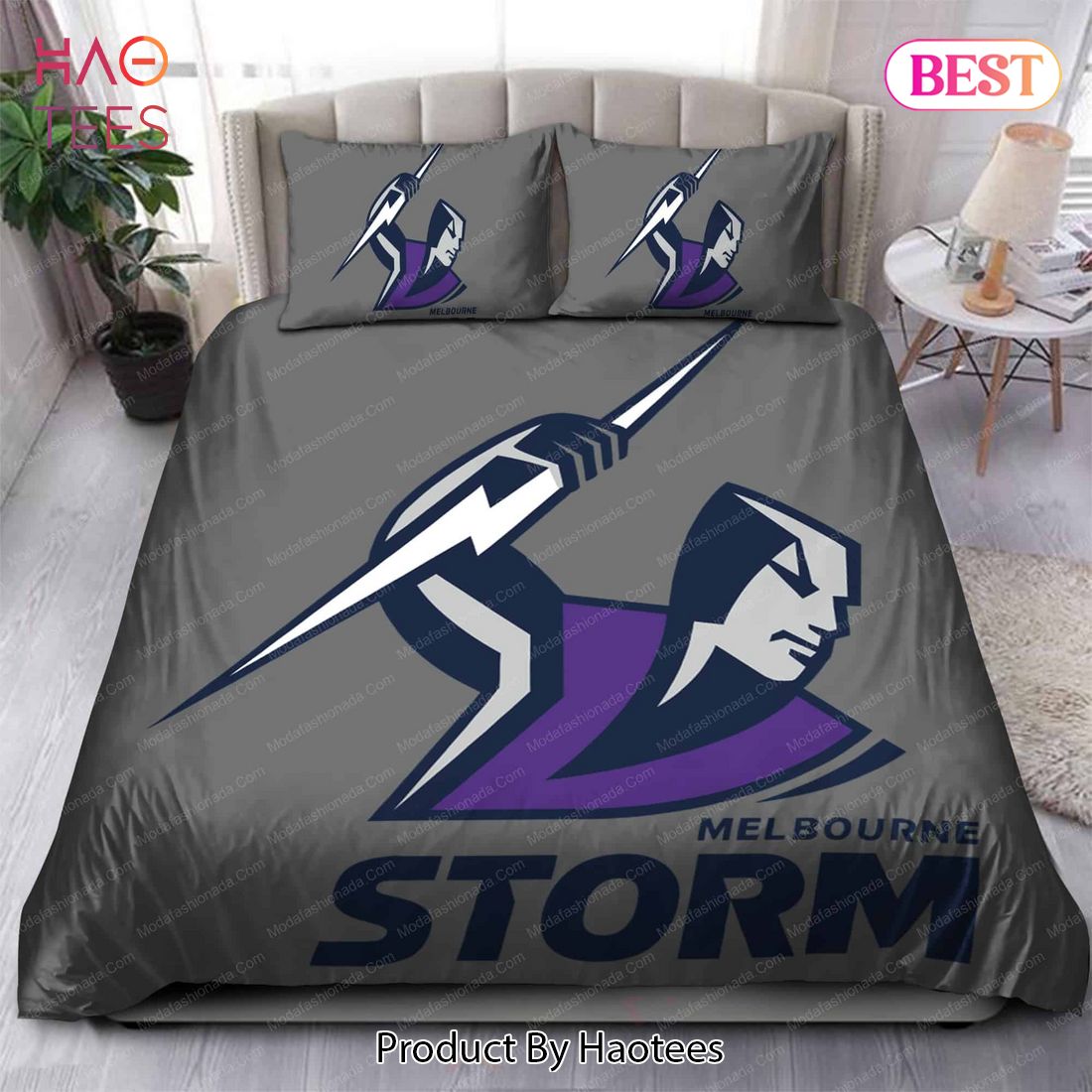 Buy Melbourne Storm Logo Bedding Sets Bed Sets, Bedroom Sets, Comforter Sets, Duvet Cover, Bedspread
