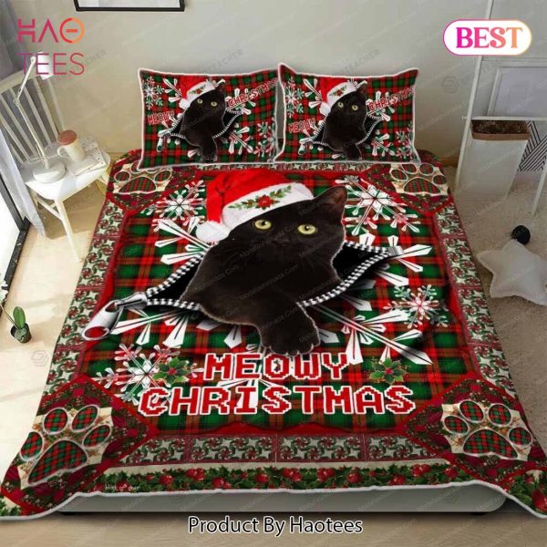 Buy Meowy Christmas Black Cat Animal 209 Holidays 27 Bedding Set Bed Sets, Bedroom Sets, Comforter Sets, Duvet Cover, Bedspread
