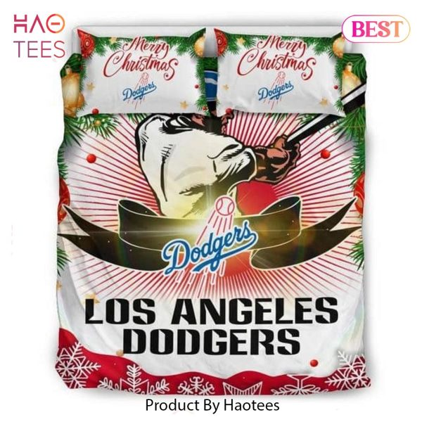 Buy Merry Christmas Los Angeles Dodgers Baseball Sport 3 Bedding Set Bed Sets, Bedroom Sets, Comforter Sets, Duvet Cover, Bedspread