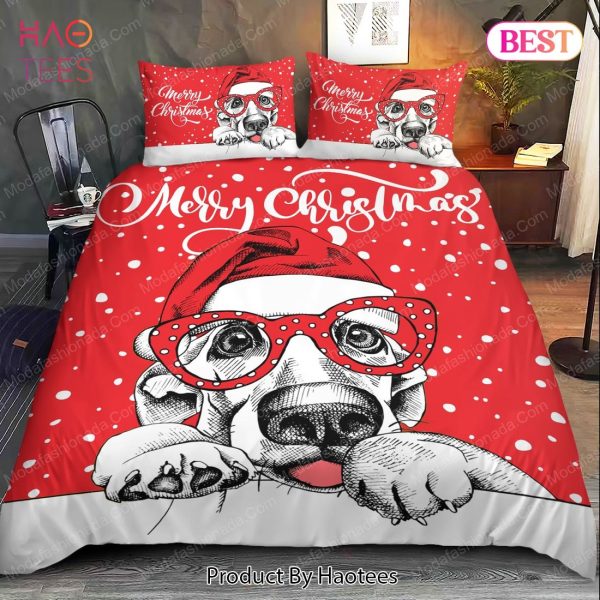 Buy Merry Christmas Snow Dog Bedding Sets Bed Sets, Bedroom Sets, Comforter Sets, Duvet Cover, Bedspread