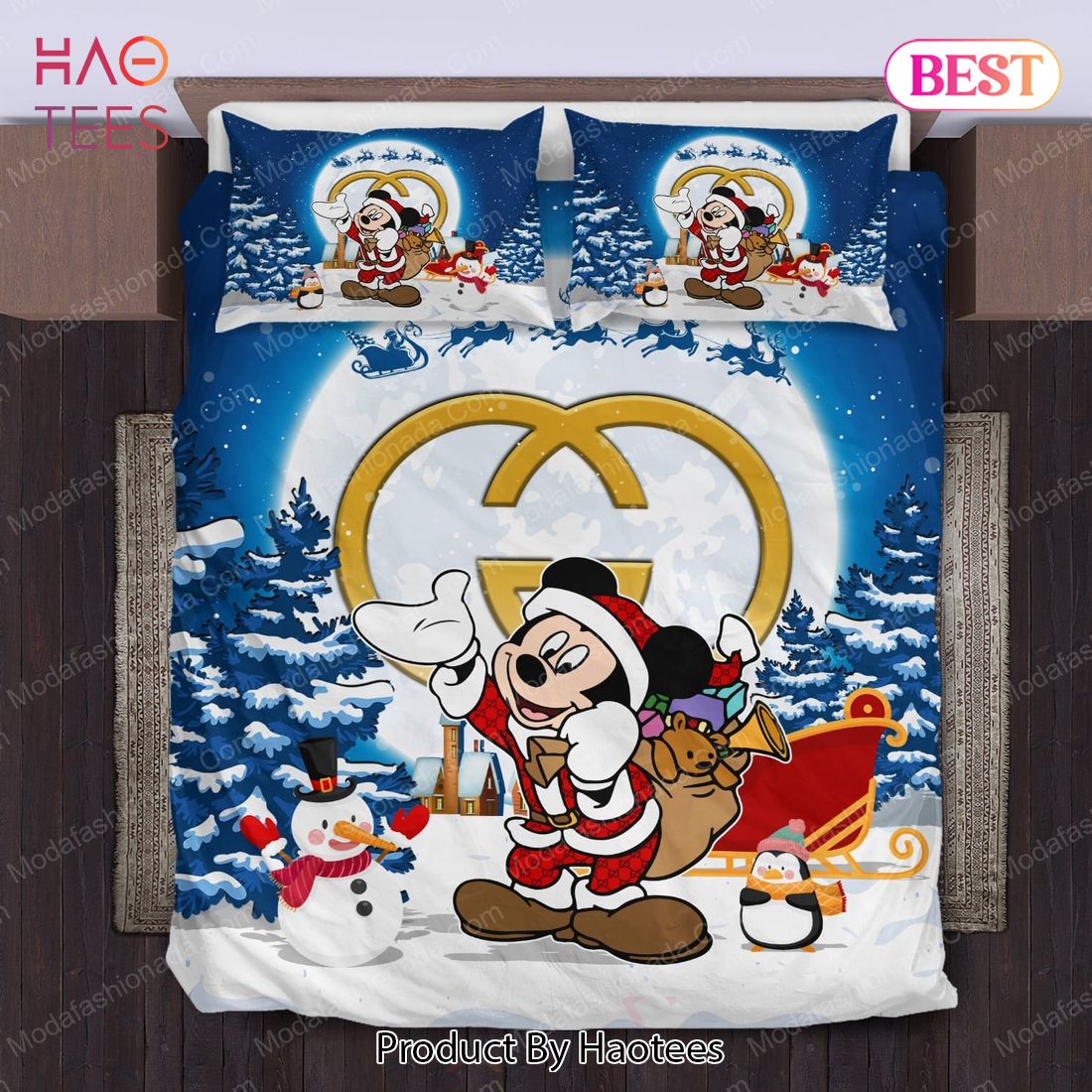 Buy Mickey Pattern Gucci Merry Christmas Bedding Sets Bed Sets, Bedroom Sets, Comforter Sets, Duvet Cover, Bedspread Luxury Store