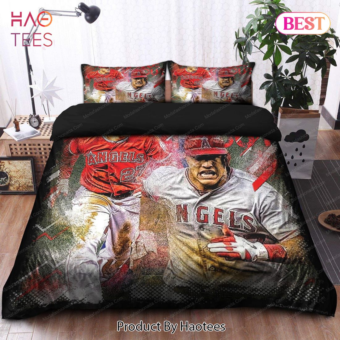 Buy Mike Trout Los Angeles Angels MLB 16 Bedding Sets Bed Sets, Bedroom