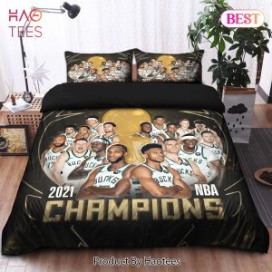 Buy Milwaukee Bucks 2021 NBA Champions 03 Bedding Sets Bed Sets, Bedroom Sets, Comforter Sets, Duvet Cover, Bedspread