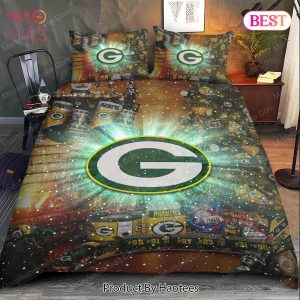 Buy NFL Green Bay Packers Logo Christmas Bedding Sets Bed Sets, Bedroom Sets, Comforter Sets, Duvet Cover, Bedspread