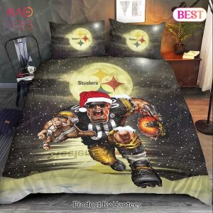 Buy NFL Pittsburgh Steelers Logo Christmas Bedding Sets Bed Sets, Bedroom Sets, Comforter Sets, Duvet Cover, Bedspread