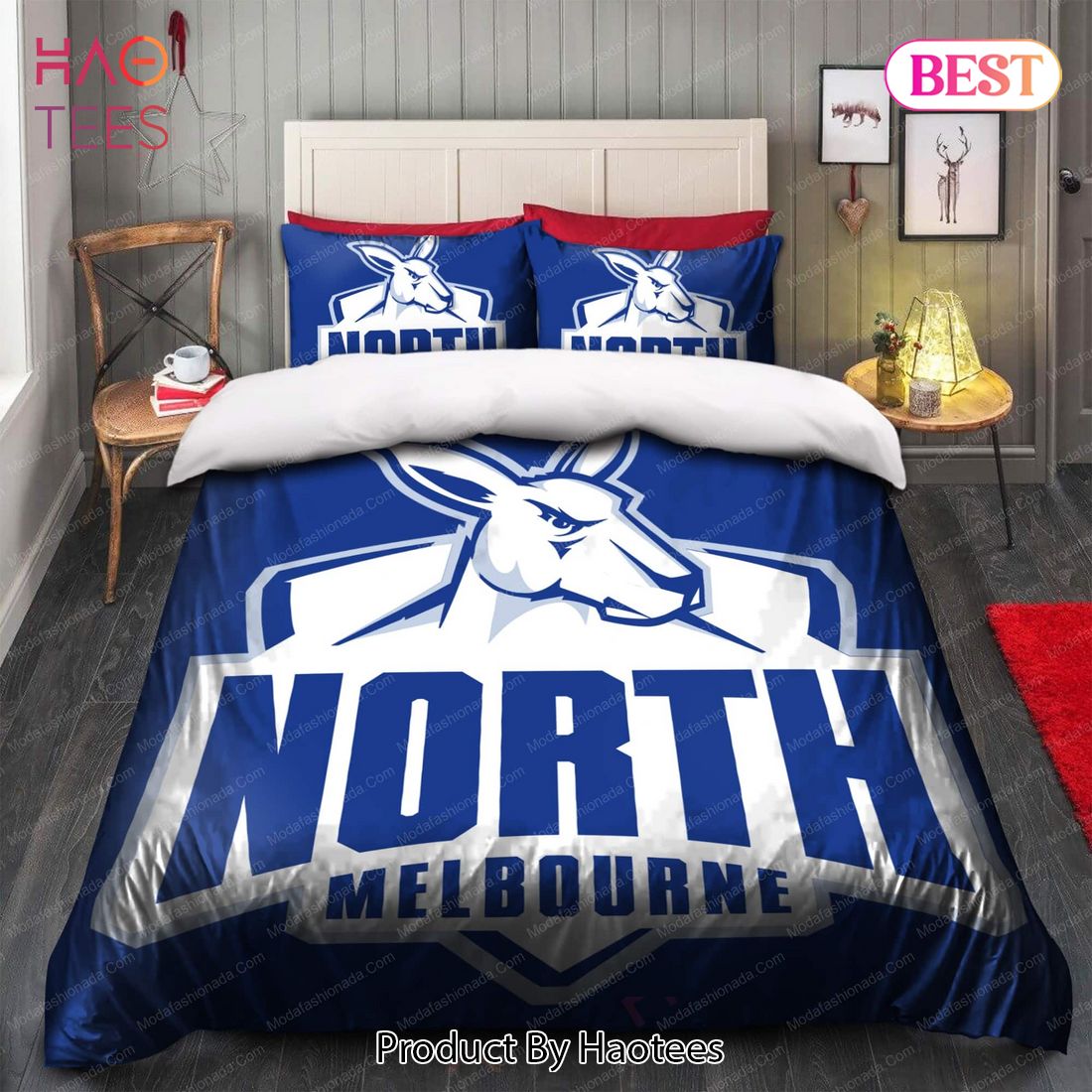 Buy North Melbourne Football Club Logo Bedding Sets Bed Sets, Bedroom