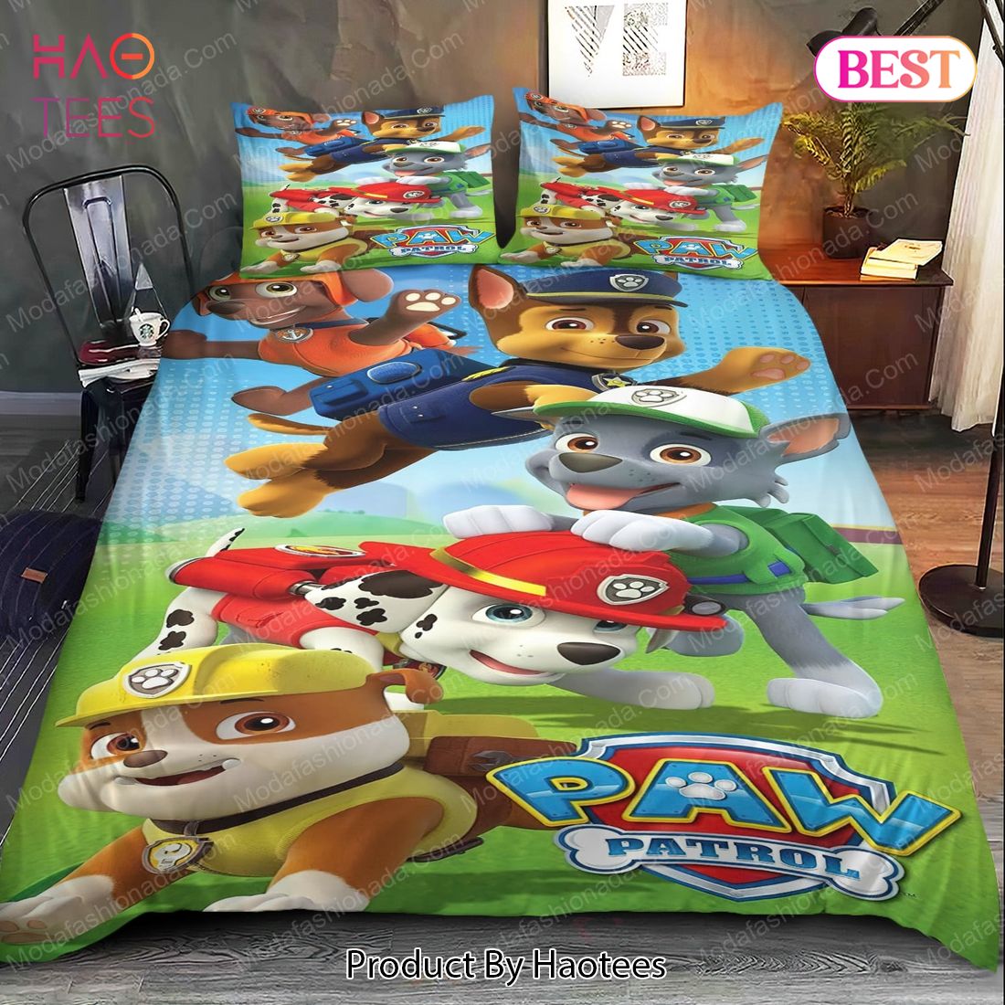 PAW Patrol Single Duvet Cover Set For Kids – 2-in-1 Pillow Case Included
