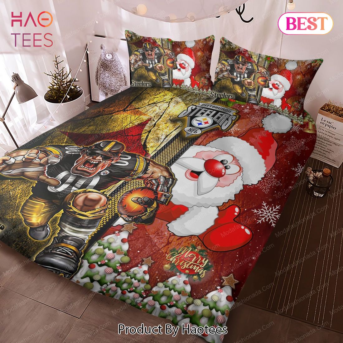 Buy Pittsburgh Steelers Christmas Santa Claus Bedding Sets Bed Sets, Bedroom Sets, Comforter Sets, Duvet Cover, Bedspread Buy Pittsburgh Steelers Christmas Santa Claus Bedding Sets Bed Sets, Bedroom Sets, Comforter Sets, Duvet Cover, Bedspread