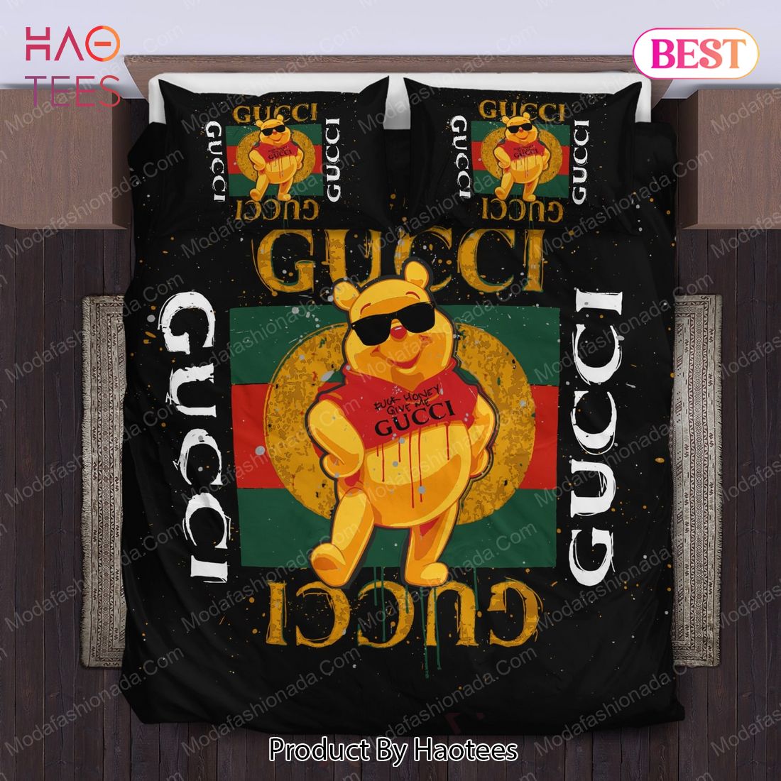 Buy Pooh Bear Gucci Bedding Sets Bed Sets, Bedroom Sets, Comforter Sets, Duvet Cover, Bedspread Luxury Store