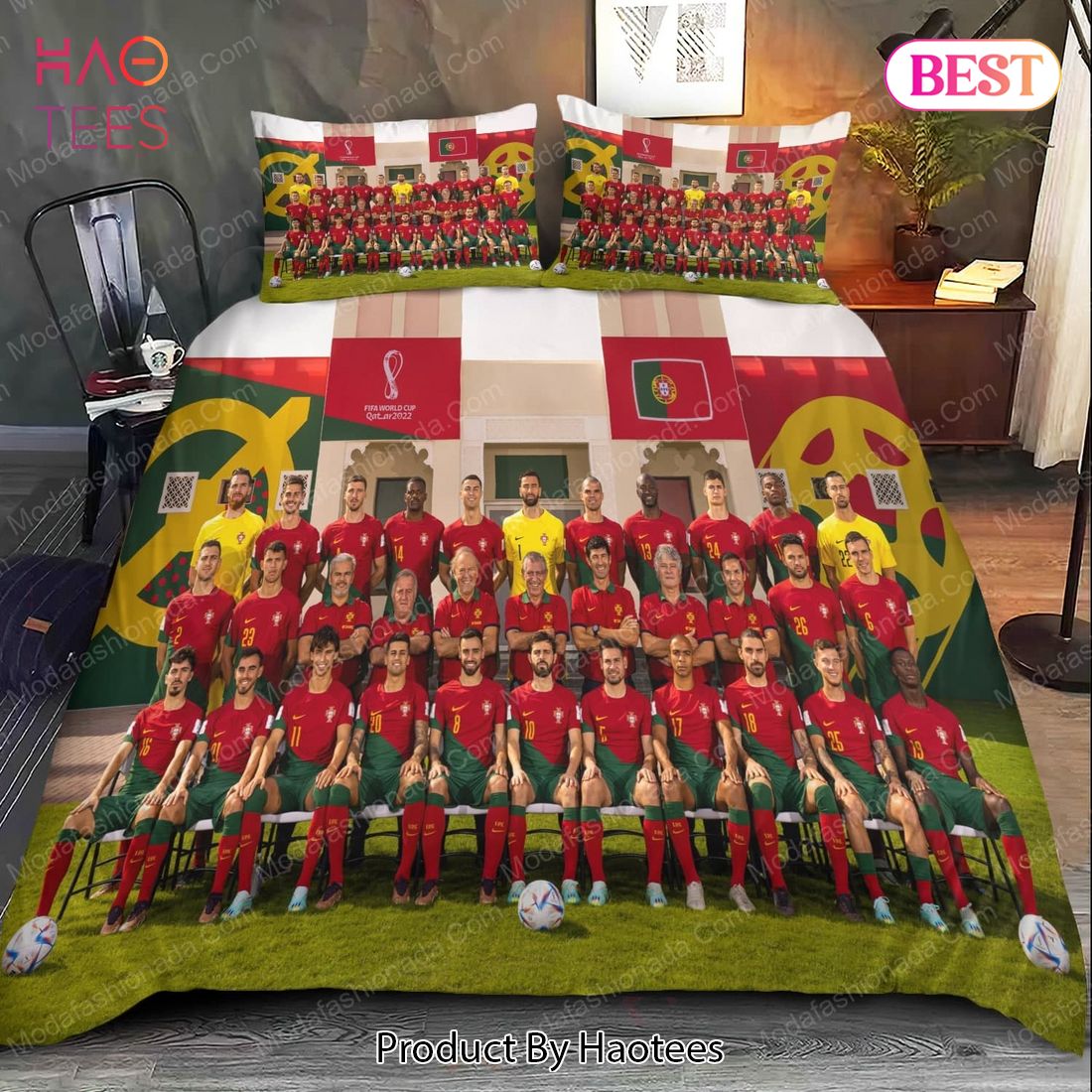Buy Portugal National Football Team Squad For Worldcup 2022 Bedding