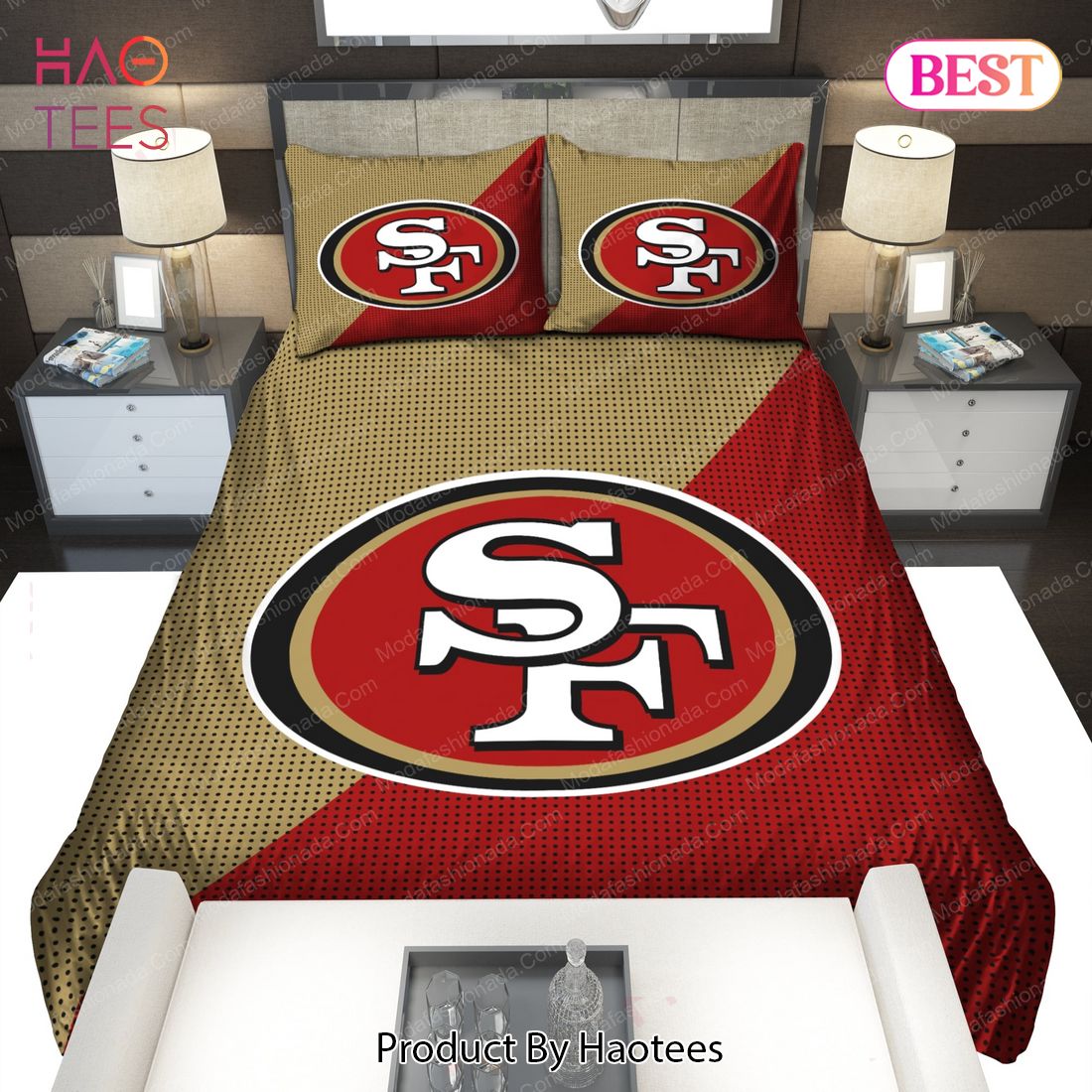 Buy San Francisco 49ers Logo 01 Bedding Sets Bed Sets, Bedroom Sets, Comforter Sets, Duvet Cover, Bedspread