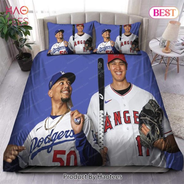 Buy Shohei Ohtani Los Angeles Angels And Mookie Betts Los Angeles Dodgers MLB 38 Bedding Sets Bed Sets, Bedroom Sets, Comforter Sets, Duvet Cover, Bedspread