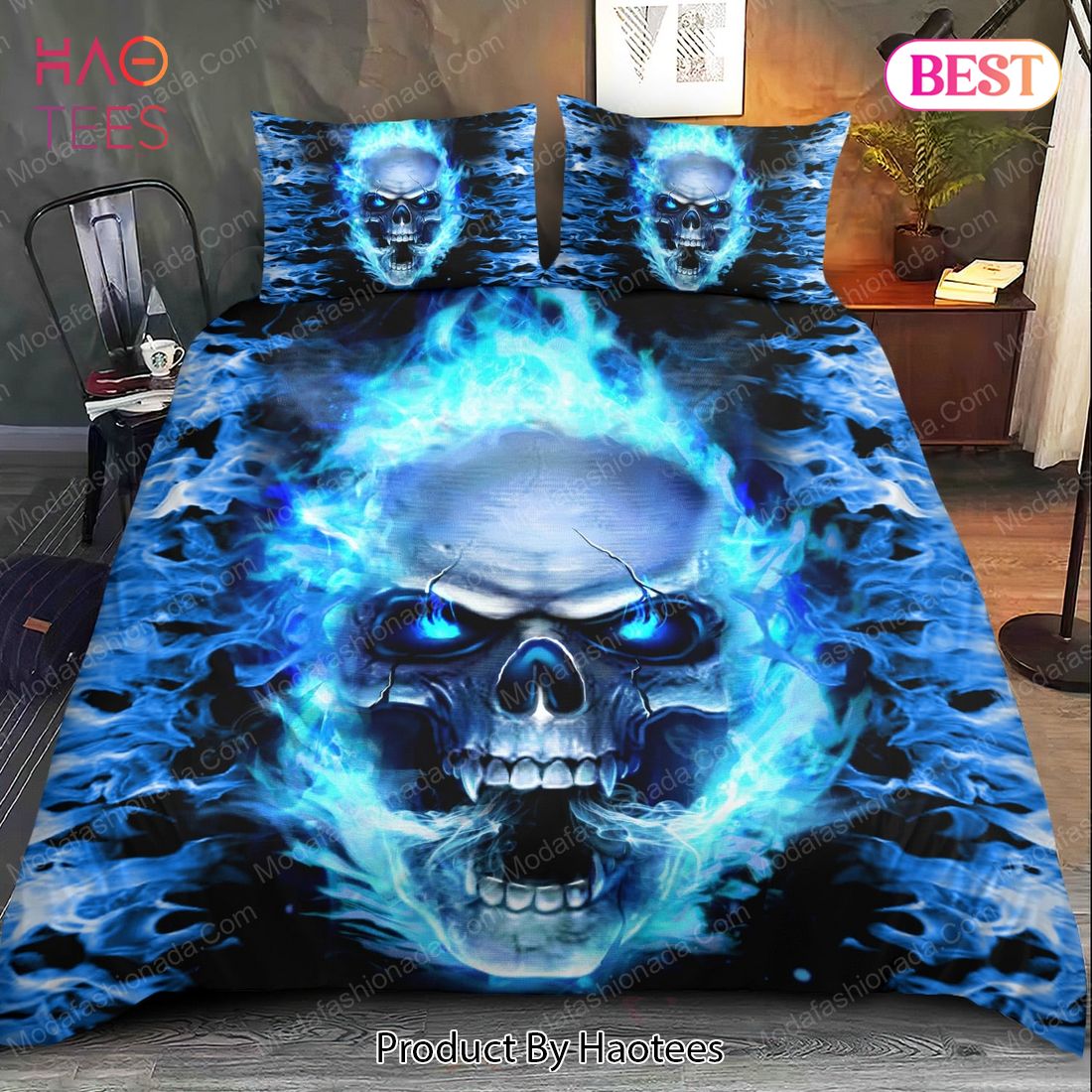 Buy Skull Fury Blue Fire Bedding Sets Bed Sets, Bedroom Sets, Comforter Sets, Duvet Cover, Bedspread Buy Skull Fury Blue Fire Bedding Sets Bed Sets, Bedroom Sets, Comforter Sets, Duvet Cover, Bedspread