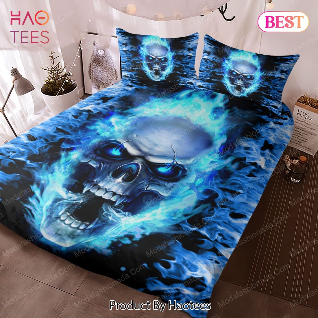 Buy Skull Fury Blue Fire Bedding Sets Bed Sets, Bedroom Sets, Comforter Sets, Duvet Cover, Bedspread Buy Skull Fury Blue Fire Bedding Sets Bed Sets, Bedroom Sets, Comforter Sets, Duvet Cover, Bedspread