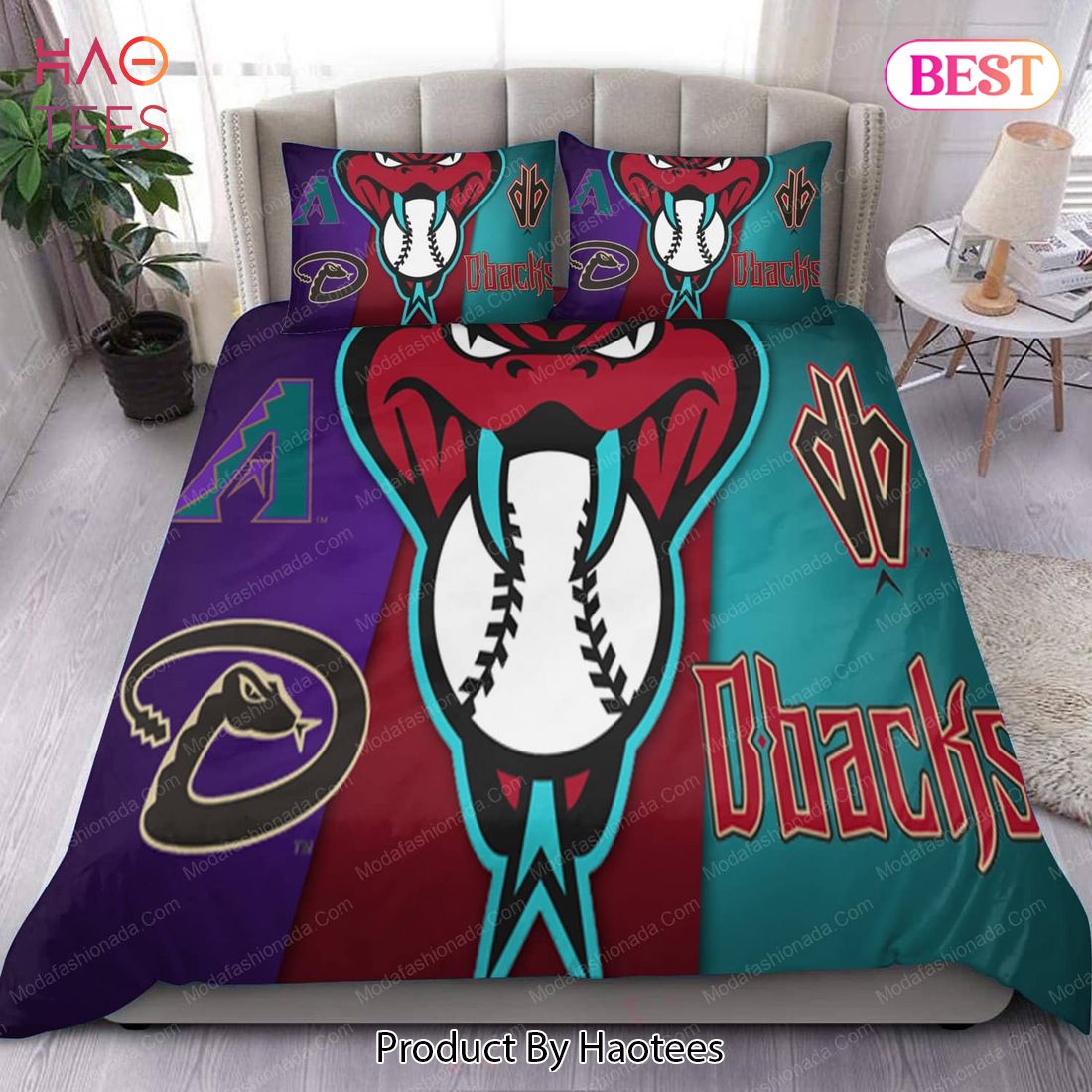 Buy Snake Head Logo Arizona Diamondbacks MLB 05 Bedding Sets Bed Sets, Bedroom Sets, Comforter Sets, Duvet Cover, Bedspread