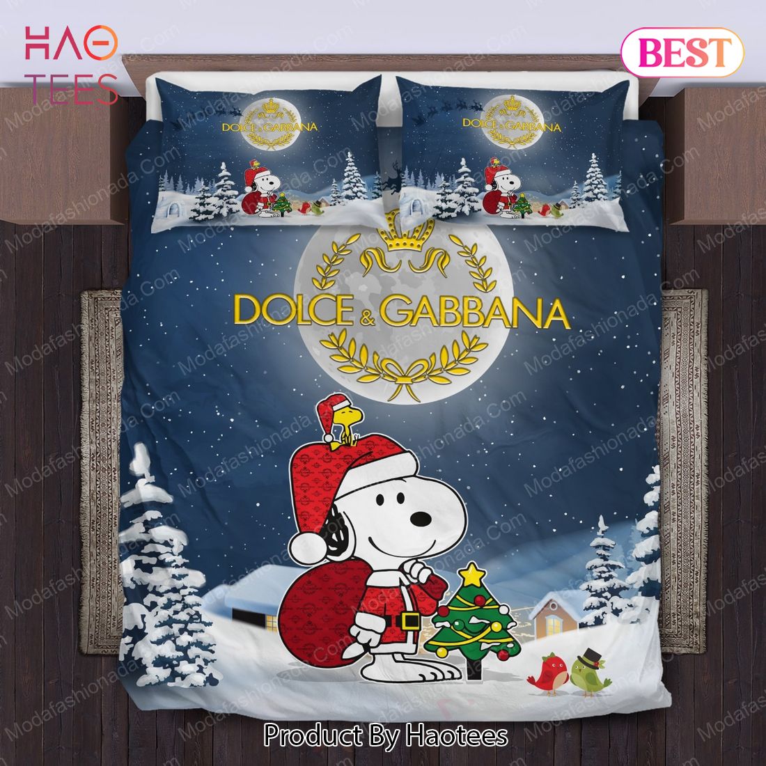 Buy Snoopy Dog Dolce & Gabbana Merry Christmas Bedding Sets Bed Sets, Bedroom Sets, Comforter Sets, Duvet Cover, Bedspread