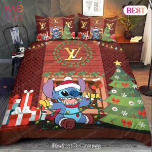 Buy Stitch Louis Vuitton Christmas Bedding Sets Bed Sets, Bedroom Sets, Comforter Sets, Duvet Cover, Bedspread