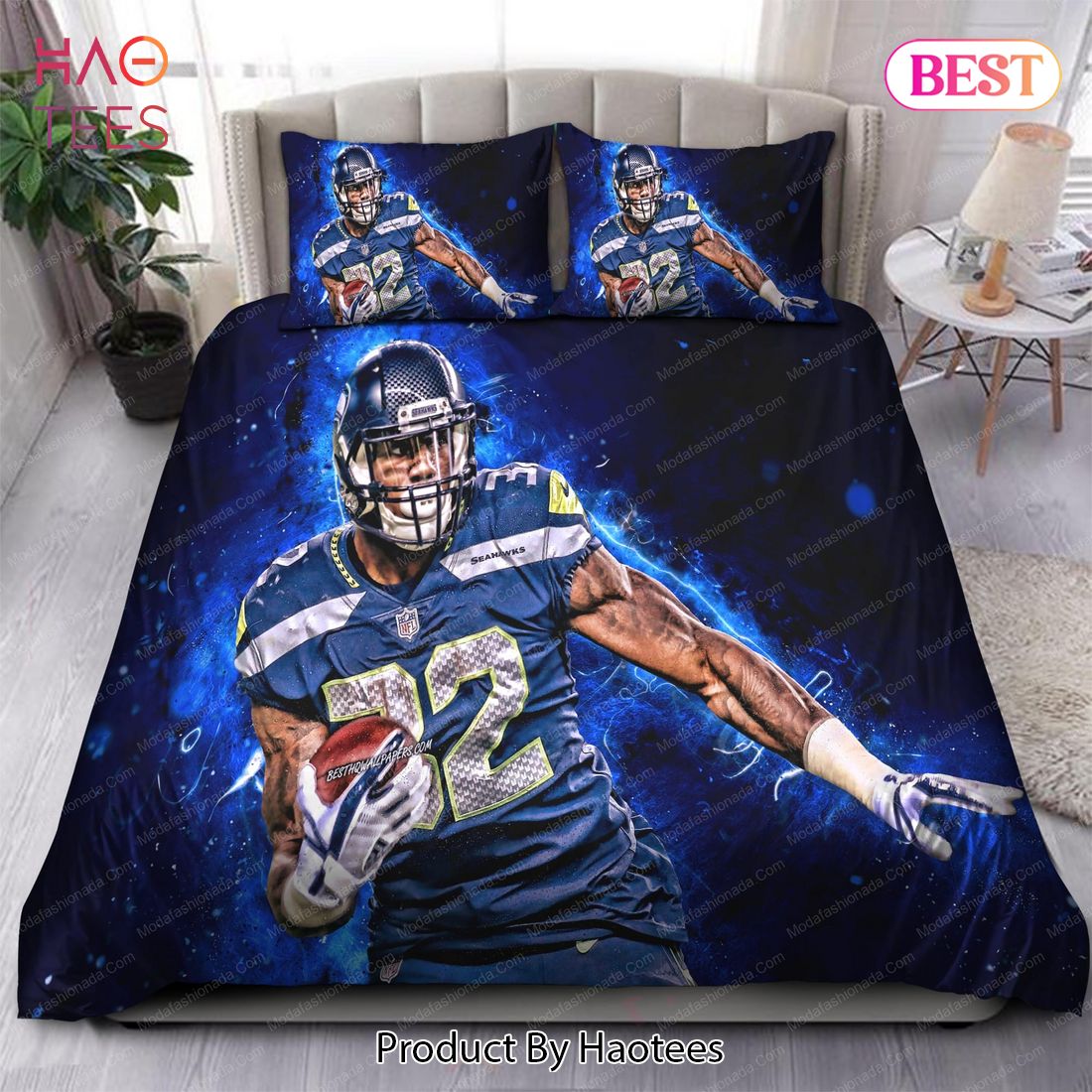 Buy Thank For Memories! Chris Carson Seattle Seahawks Bedding Sets Bed Sets, Bedroom Sets, Comforter Sets, Duvet Cover, Bedspread
