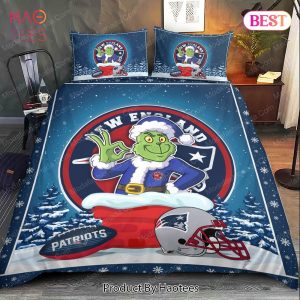 Buy The Grinch NFL New England Patriots Christmas Bedding Sets Bed Sets, Bedroom Sets, Comforter Sets, Duvet Cover, Bedspread
