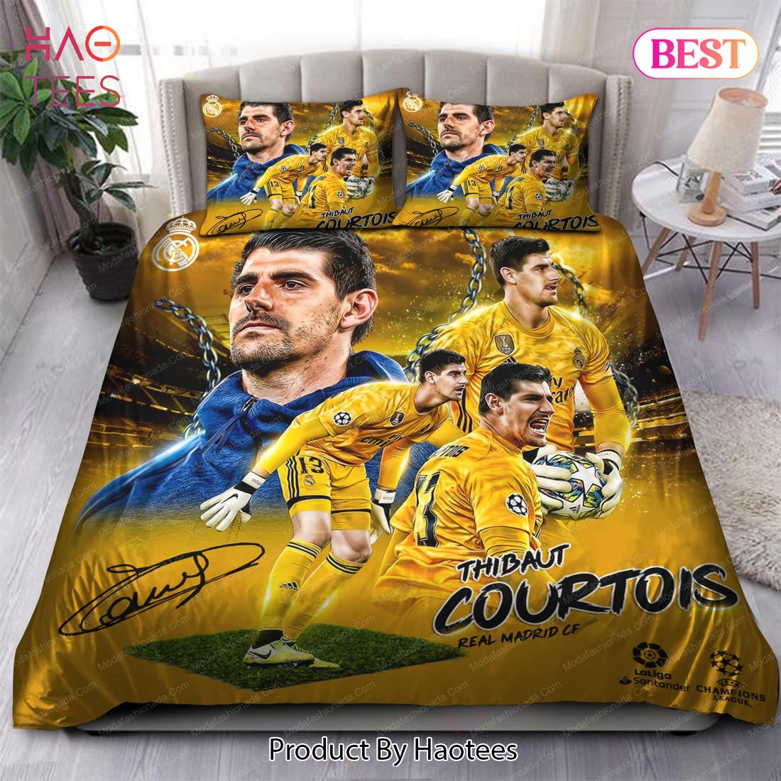 Buy Thibaut Courtois Real Madrid 27 Bedding Sets Bed Sets, Bedroom Sets ...